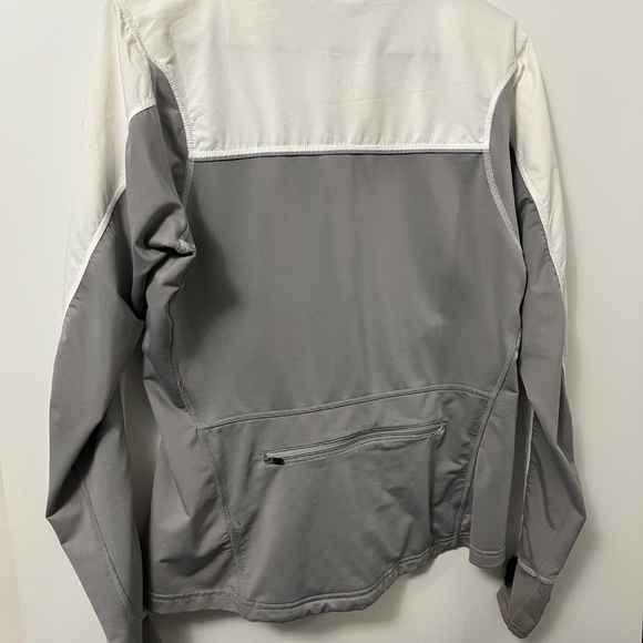 North Fave Running Jacket White & Grey - Picture 2 of 2
